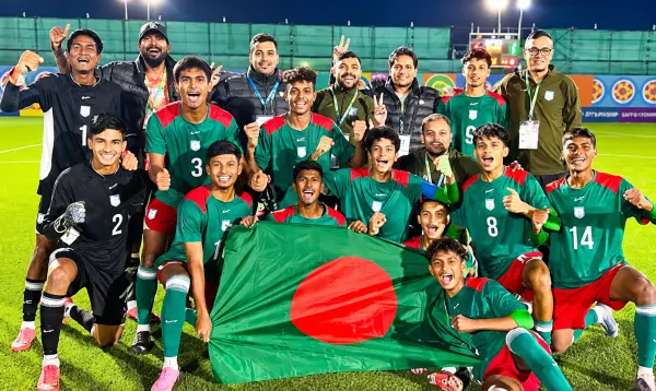 গ্যাবনকে হারিয়ে অনূর্ধ্ব-১৫ বিশ্বকাপের ফাইনালে বাংলাদেশ